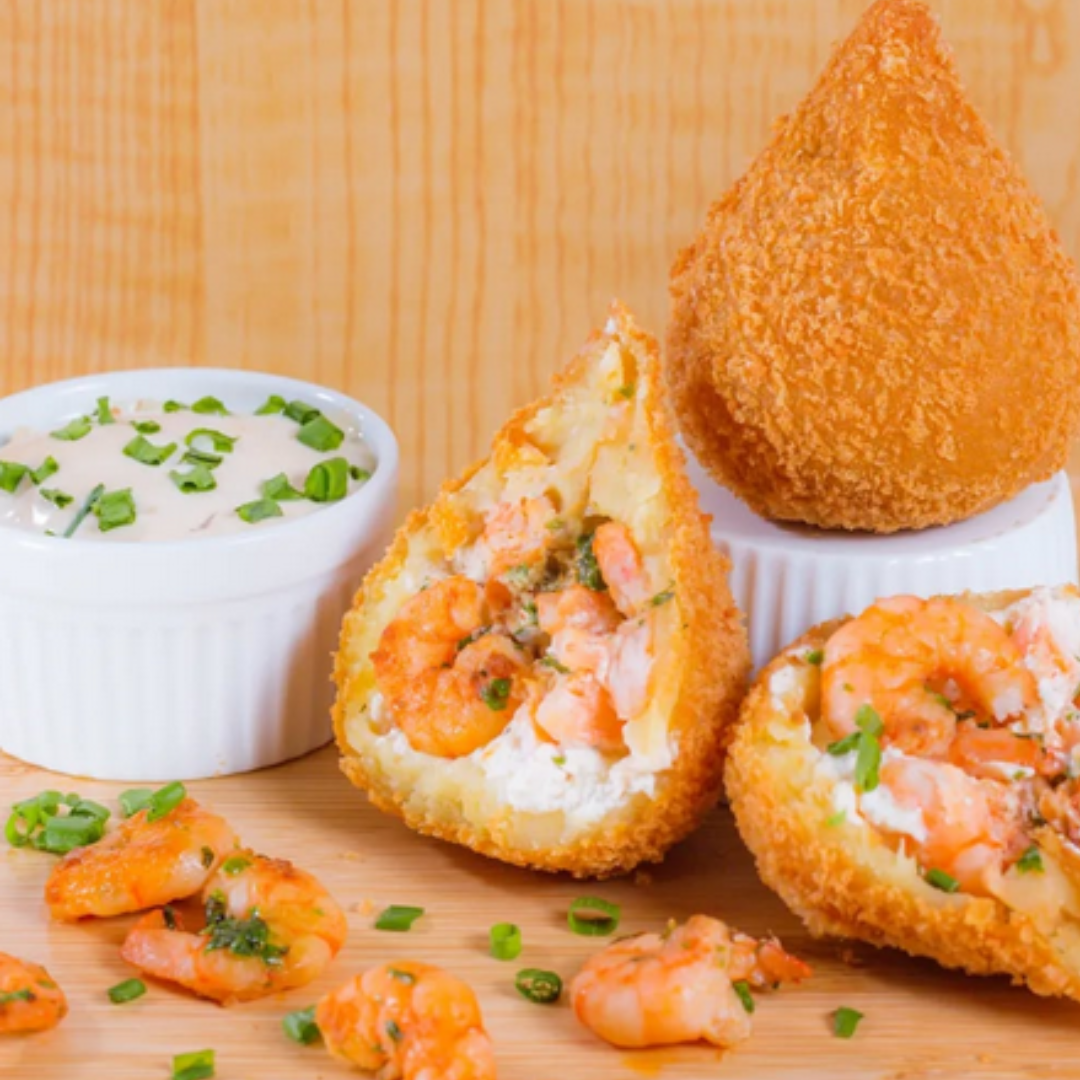 COXINHA CAMARÃO CREAM CHEESE - 500G