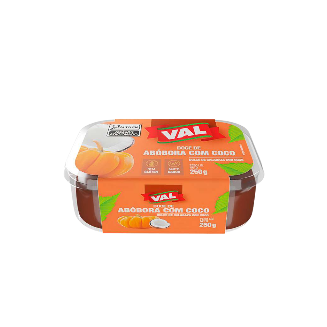 ABÓBORA C/COCO VAL ALIMENTOS - 250G
