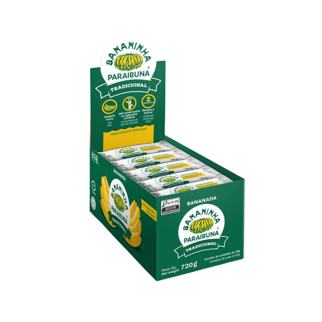 BANANINHA COM AÇUCAR PARAIBUNA DISPLAY - 36G