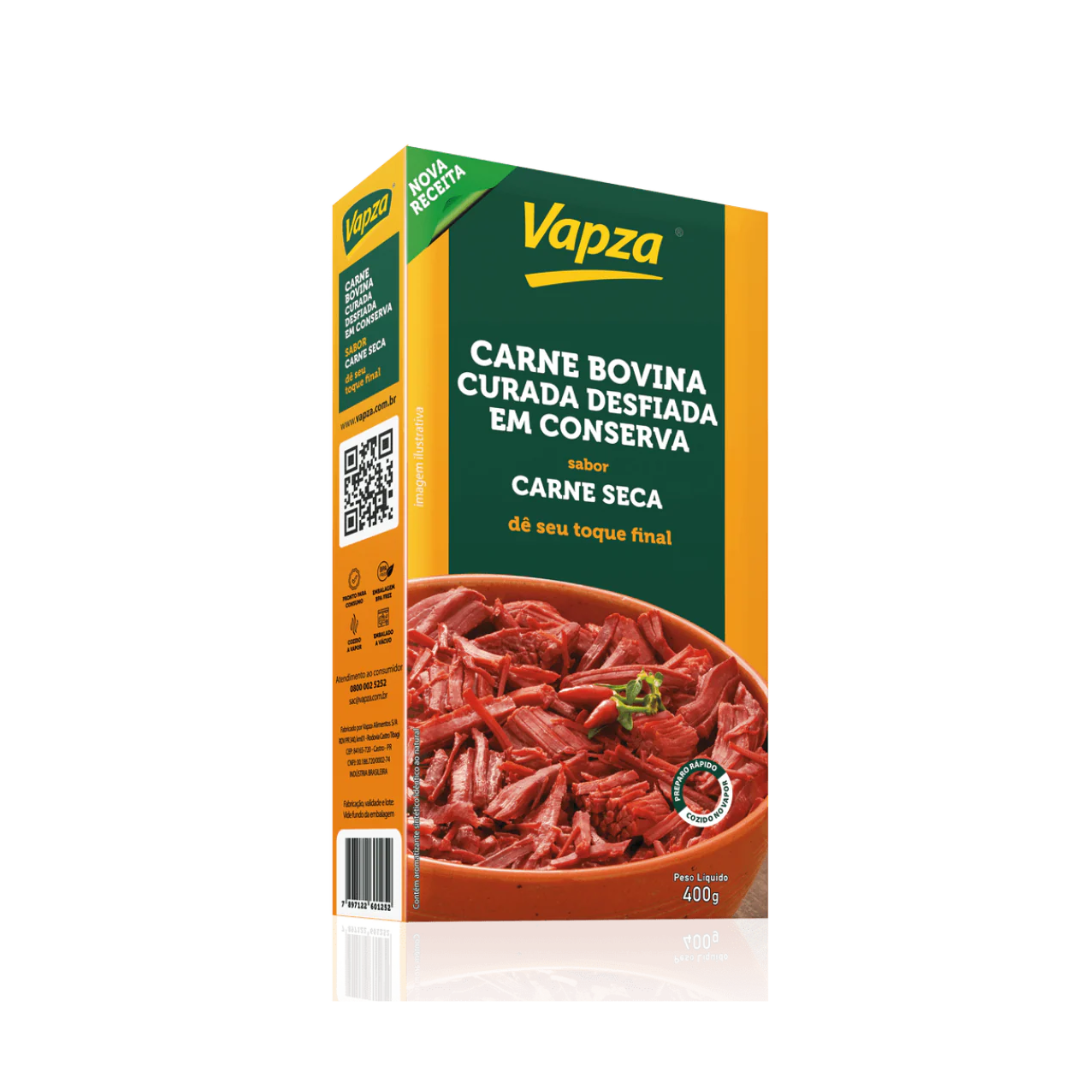 CARNE SECA DESFIADA VAPZA - 400G