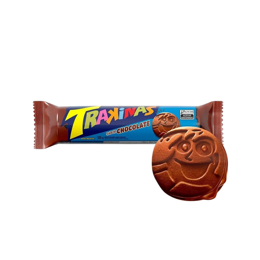 BISCOITO TRAKINAS MAIS MAIS CHOCOLATE 126G