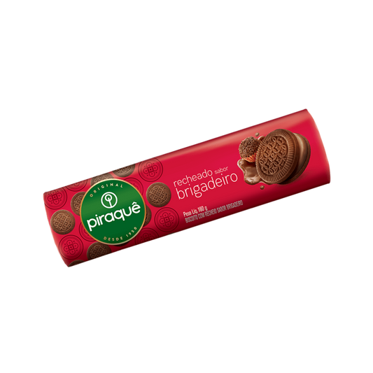 BISCOITO RECHEADO BRIGADEIRO PIRAQUÊ - 160G