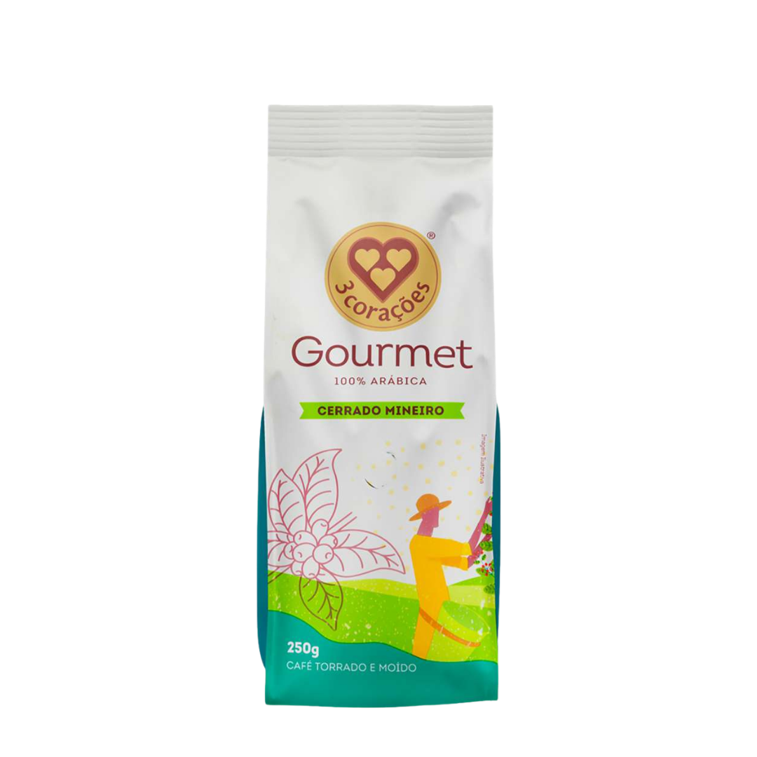 CAFÉ MOÍDO MINEIRO TRÊS CORACOES - 250G