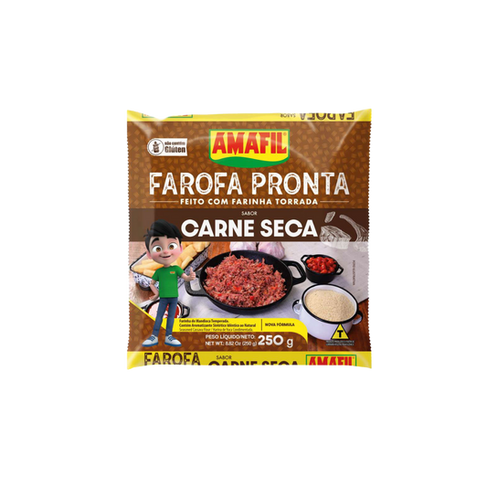 FAROFA PRONTA CARNE SECA AMAFIL - 250G