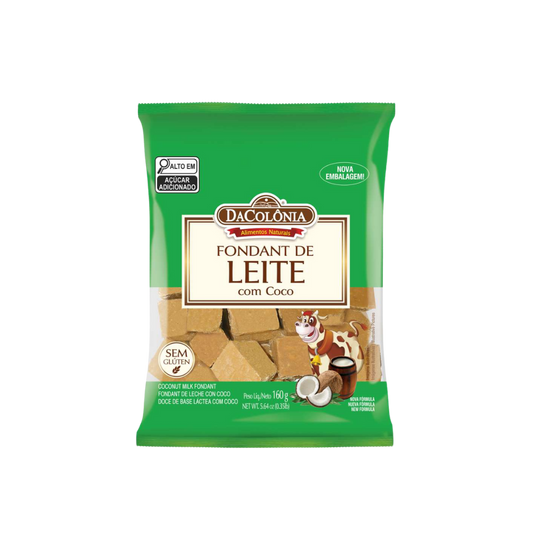 FONDANT LEITE COM COCO DACOLONIA - 160G