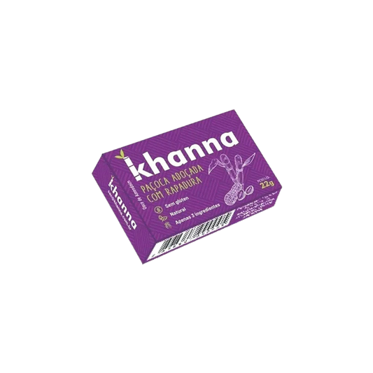 PAÇOCA ADOÇA COM RAPADURA KHANNA - 22g