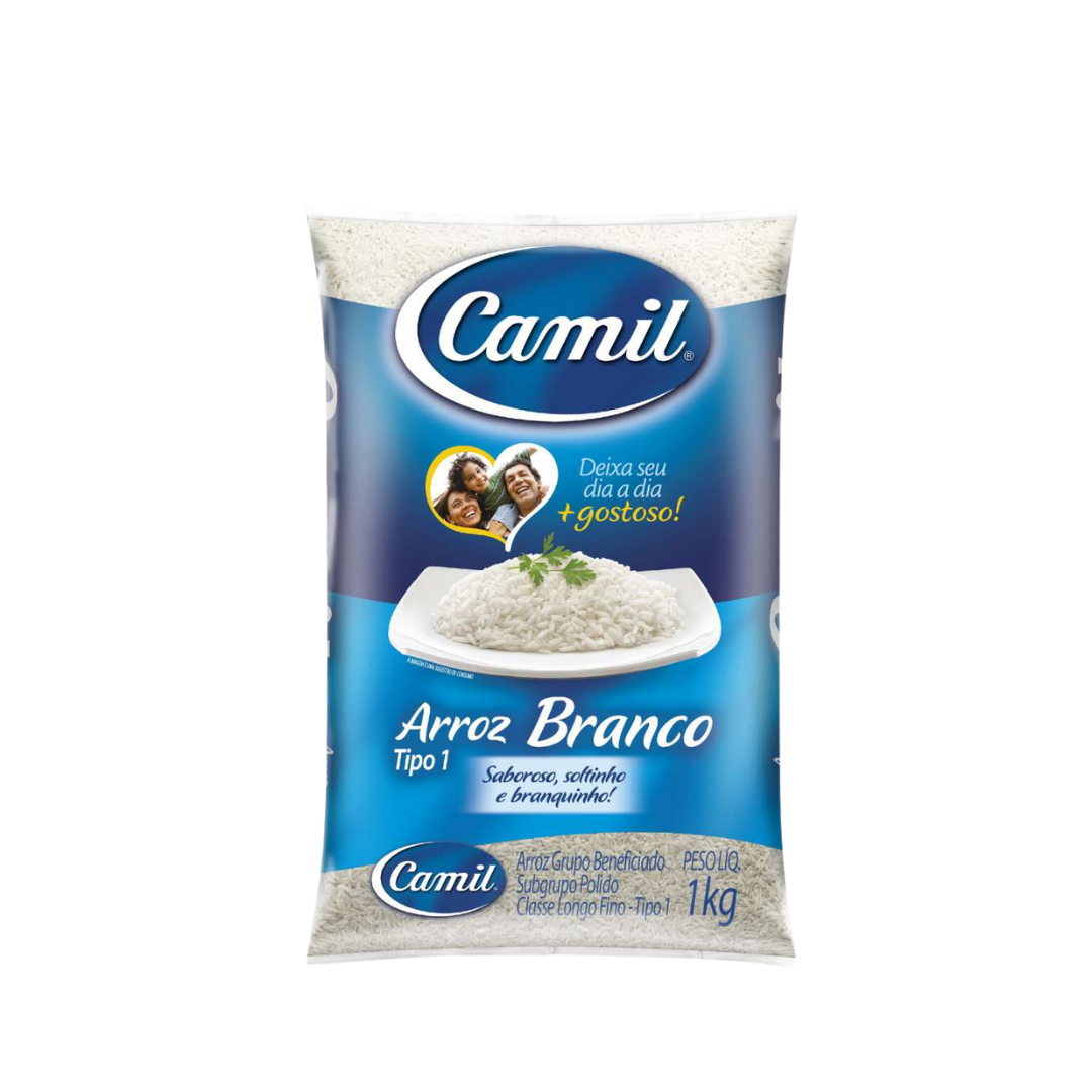 ARROZ BRANCO CAMIL - 1KG